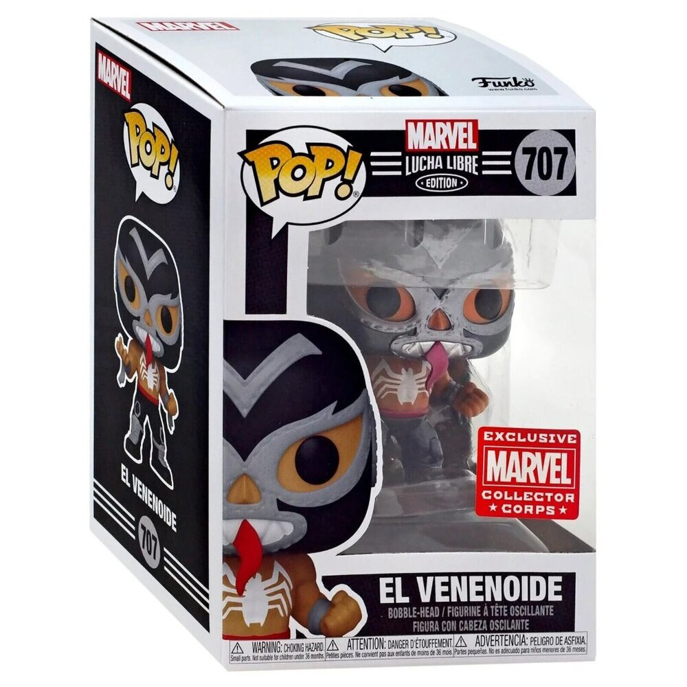 Funko Pop! Marvel Luchadores El Venenoide #707 Metallic Exclusive – Venom